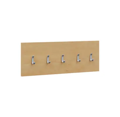 VN - 06 stěna věšáková 1000x350 mm, 5-háček Laura, lamino - javor horský