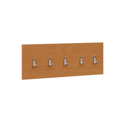VN - 06 stěna věšáková 1000x350 mm, 5-háček Laura, lamino - buk Royal