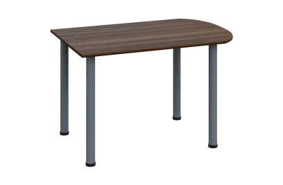 EJ 18 - 12 přístavba jednací, kovová podnož stříbrná, síla desky 18 mm, široká 1200 mm, ořech královský