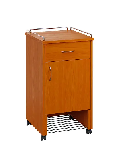 NSL - 12 KO stolek noční k lůžku, pravostranný, lamino - třešeň šumavská