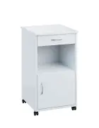 NSL - 17 stolek noční k lůžku, pravostranný, lamino - bílá