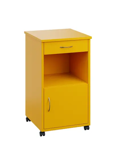 NSL - 17 stolek noční k lůžku, pravostranný, lamino - žlutá odio