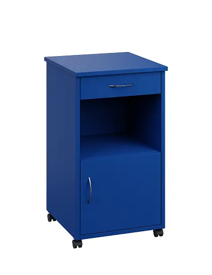 NSL - 17 stolek noční k lůžku, pravostranný, lamino - královská modř