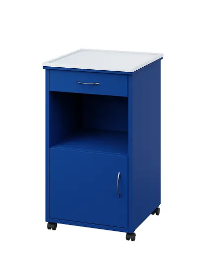 NSL - 17 PV stolek noční k lůžku, levostranný, lamino - královská modř