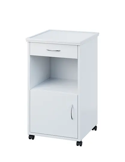 NSL - 17 PV stolek noční k lůžku, pravostranný, lamino - bílá