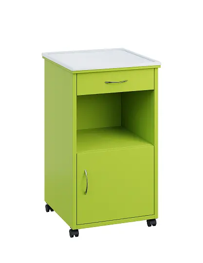 NSL - 17 PV stolek noční k lůžku, pravostranný, lamino - jarní zeleň