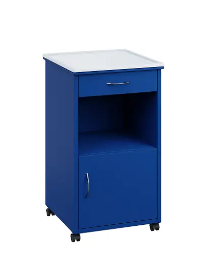 NSL - 17 PV stolek noční k lůžku, pravostranný, lamino - královská modř