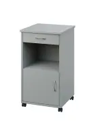 NSL - 17 HPL stolek noční k lůžku, levostranný, lamino - šedá