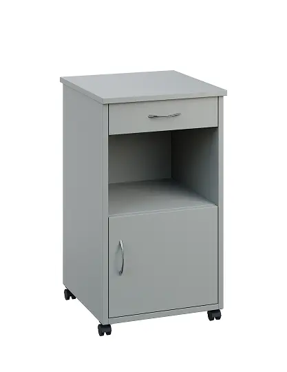 NSL - 17 HPL stolek noční k lůžku, pravostranný, lamino - šedá