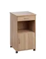 NSL - 17 HPL stolek noční k lůžku, pravostranný, lamino - dub bardolino