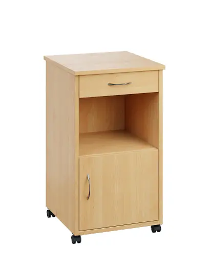 NSL - 17 HPL stolek noční k lůžku, pravostranný, lamino - javor horský