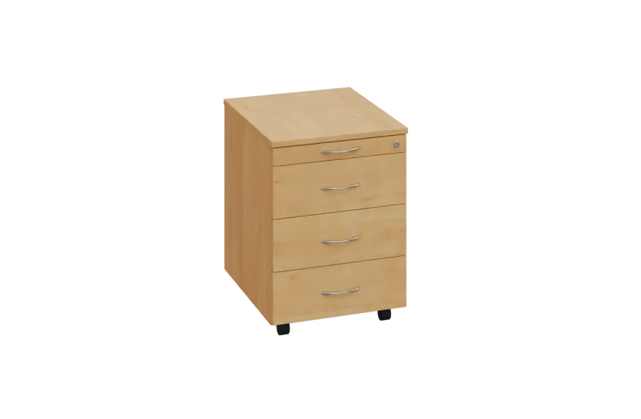 EKC 1 - 01 kontejner pojízd., deska 18 mm, c. zám. lamino - javor horský