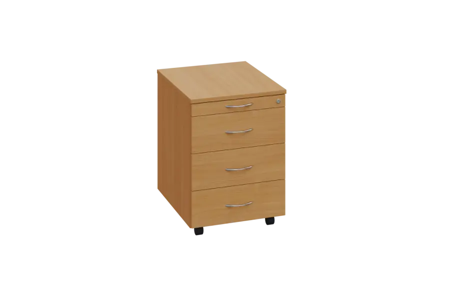 EKC 1 - 01 kontejner pojízd., deska 18 mm, c. zám. lamino - buk Royal