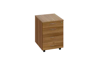 EKC 1 - 01 kontejner pojízd., deska 18 mm, c. zám. lamino - ořech světlý