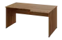 ERL 28 - 166 stůl kancelářský, rohový, pravý, dřevěná podnož, deska 25 mm, široký 1600 mm, ořech světlý