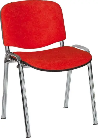 ALTAMIRA židle konferenční, kostra chrom, látka SUE S 2 červená