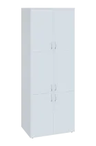 EN 6 - 86D skříň 6-dveřová, široká lamino - bílá