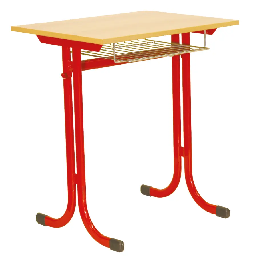 KRISTIÁN 1, lavice 1-místná, pevná, velikost 2, koš RAL 3002 - červená