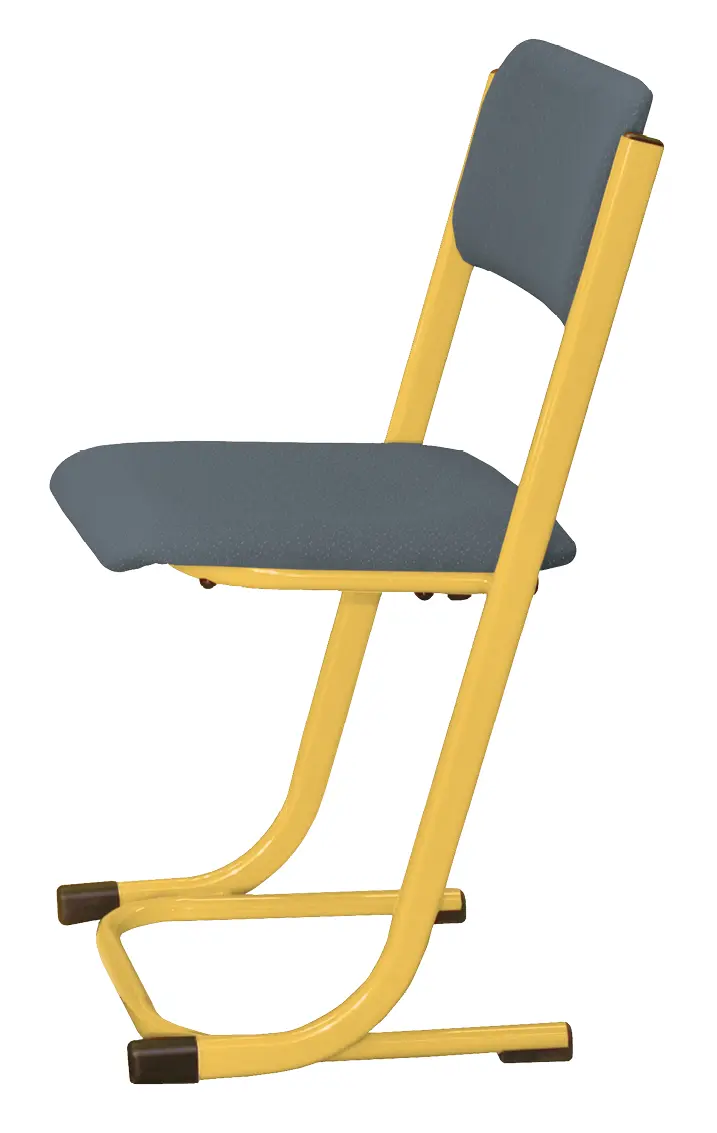 FRANTIŠKA židle Classic velikost 7, čalouněná-látka šedá RAL 1028 - žlutá