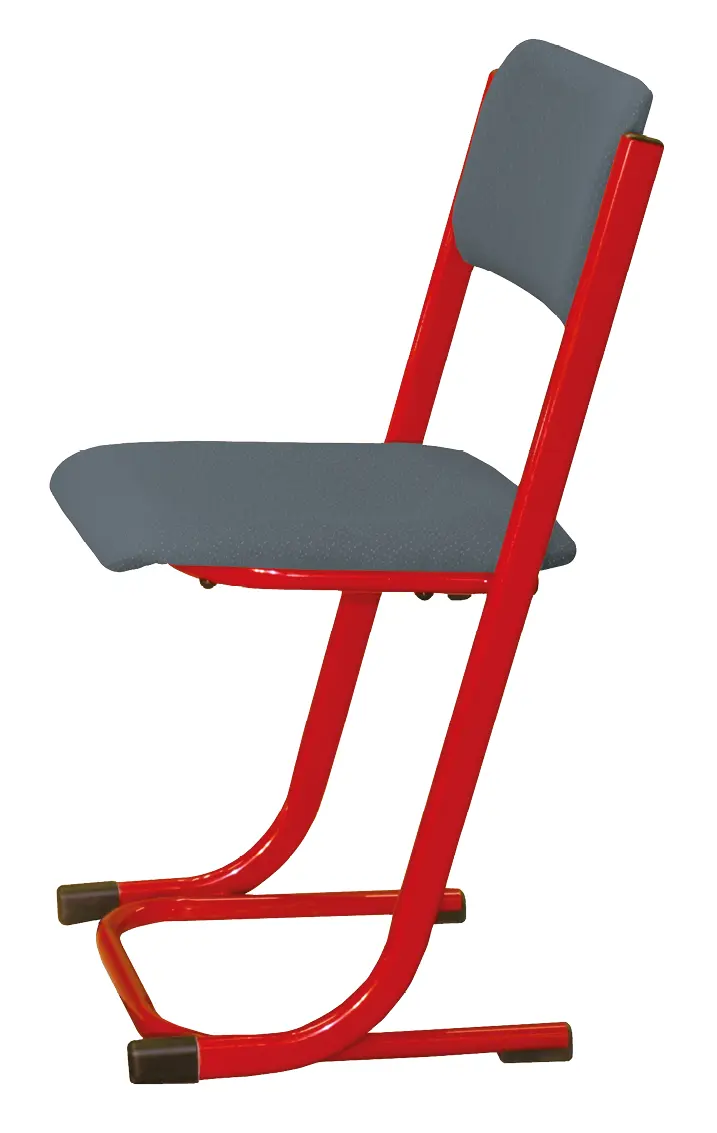 FRANTIŠKA židle Classic velikost 7, čalouněná-látka šedá RAL 3002 - červená