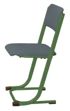 FRANTIŠKA židle Classic velikost 7, čalouněná-látka šedá RAL 6029 - zelená
