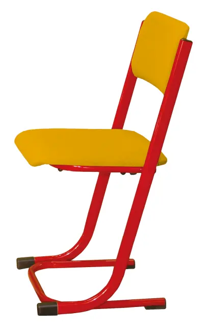 FRANTIŠKA židle Classic velikost 7, čalouněná-látka žlutá RAL 3002 - červená