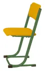 FRANTIŠKA židle Classic velikost 7, čalouněná-látka žlutá RAL 6029 - zelená