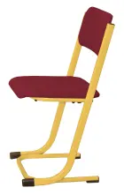 FRANTIŠKA židle Classic velikost 7, čalouněná-látka vínová RAL 1028 - žlutá