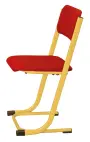 FRANTIŠKA židle Classic velikost 7, čalouněná-látka červená RAL 1028 - žlutá