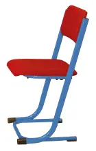 FRANTIŠKA židle Classic velikost 7, čalouněná-látka červená RAL 5015 - modrá