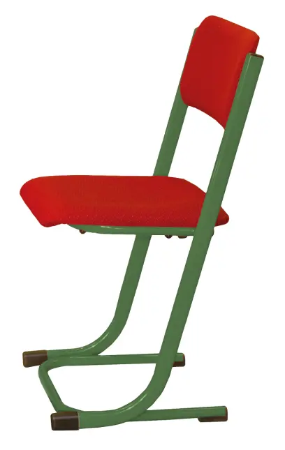 FRANTIŠKA židle Classic velikost 7, čalouněná-látka červená RAL 6029 - zelená