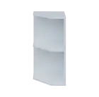 OZV 2 - 4 kancelářská skříň rohová, levá, 750x400x400, bílá