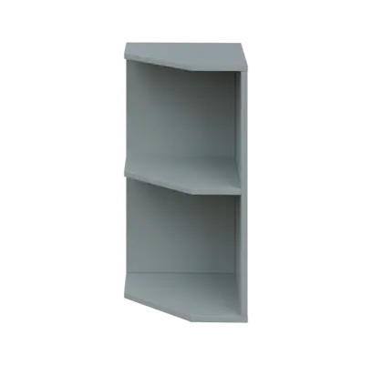 OZV 2 - 4 kancelářská skříň rohová, levá, 750x400x400, šedá OZV 2 - 4 kancelářská skříň rohová, levá, 750x400x400, šedá