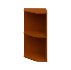 OZV 2 - 4 kancelářská skříň rohová, levá, 750x400x400, třešeň šumavská