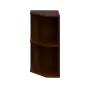 OZV 2 - 4 kancelářská skříň rohová, levá, 750x400x400, ořech královský