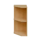 OZV 2 - 4 kancelářská skříň rohová, levá, 750x400x400, javor horský