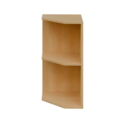 OZV 2 - 4 kancelářská skříň rohová, levá, 750x400x400, javor horský