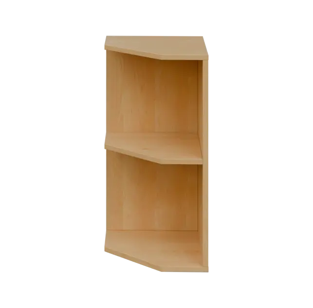 OZV 2 - 4 kancelářská skříň rohová, levá, 750x400x400, javor horský