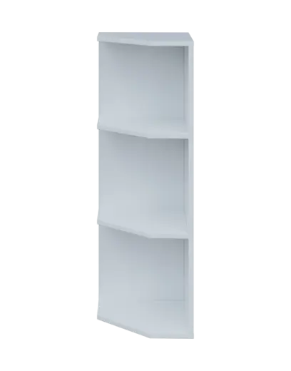 OZV 3 - 4 kancelářská skříň rohová, levá, 1100x400x400, bílá