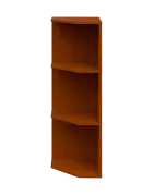 OZV 3 - 4 kancelářská skříň rohová, levá, 1100x400x400, třešeň šumavská