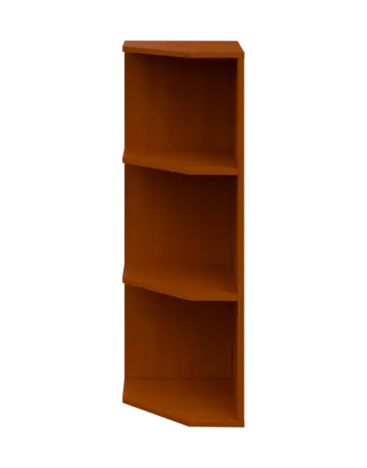 OZV 3 - 4 kancelářská skříň rohová, levá, 1100x400x400, třešeň šumavská