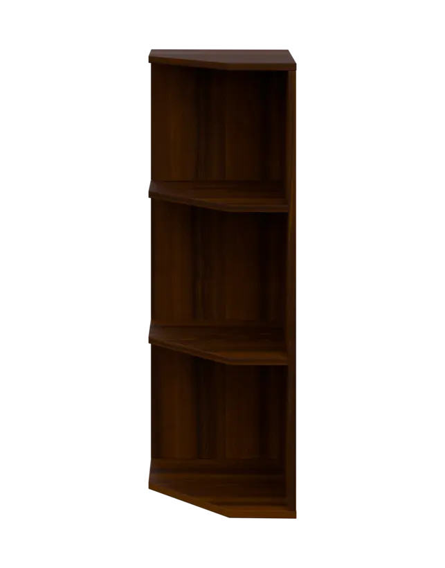 OZV 3 - 4 kancelářská skříň rohová, levá, 1100x400x400, ořech královský