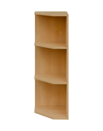 OZV 3 - 4 kancelářská skříň rohová, levá, 1100x400x400, javor horský