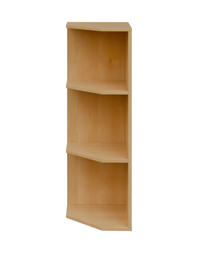 OZV 3 - 4 kancelářská skříň rohová, levá, 1100x400x400, javor horský