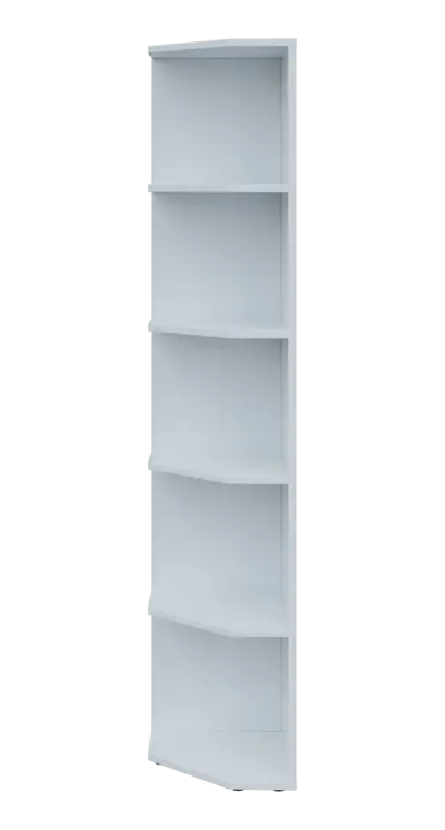 OZV 5 - 4 kancelářská skříň rohová, levá, 1800x400x400, bílá