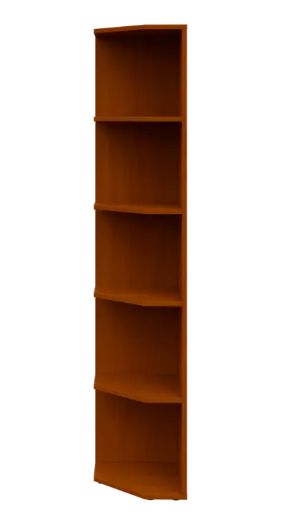 OZV 5 - 4 kancelářská skříň rohová, levá, 1800x400x400, třešeň šumavská