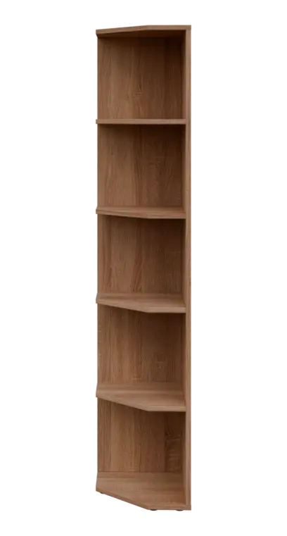 OZV 5 - 4 kancelářská skříň rohová, levá, 1800x400x400, dub bardolino