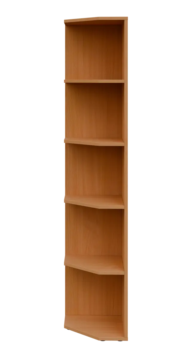 OZV 5 - 4 kancelářská skříň rohová, levá, 1800x400x400, buk royal