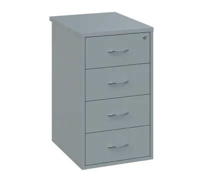 OKC - 6V kontejner přístavný, 4-zásuvkový, deska 25 mm, centrální zámek, šedá