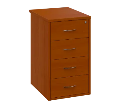 OKC - 6V kontejner přístavný, 4-zásuvkový, deska 25 mm, centrální zámek, třešeň šumavská